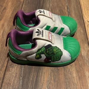 Adidas Kids Marvel x Superstar 360 Infant 'Hulk' by Horst Dossler
